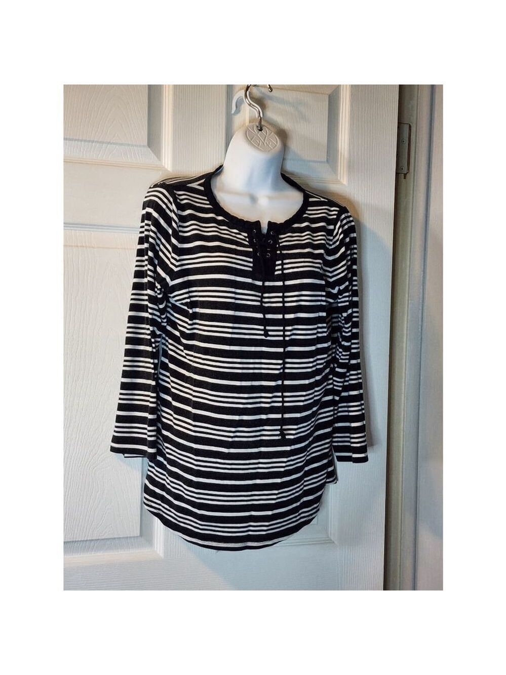 Black and white Striped Shirt 3 for 15
